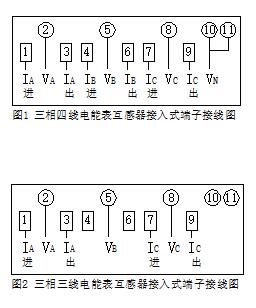 DTZ9898-D DSZ9898-D型三相電子式有功電能表接線圖